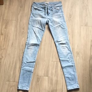 Tight light washed jeans